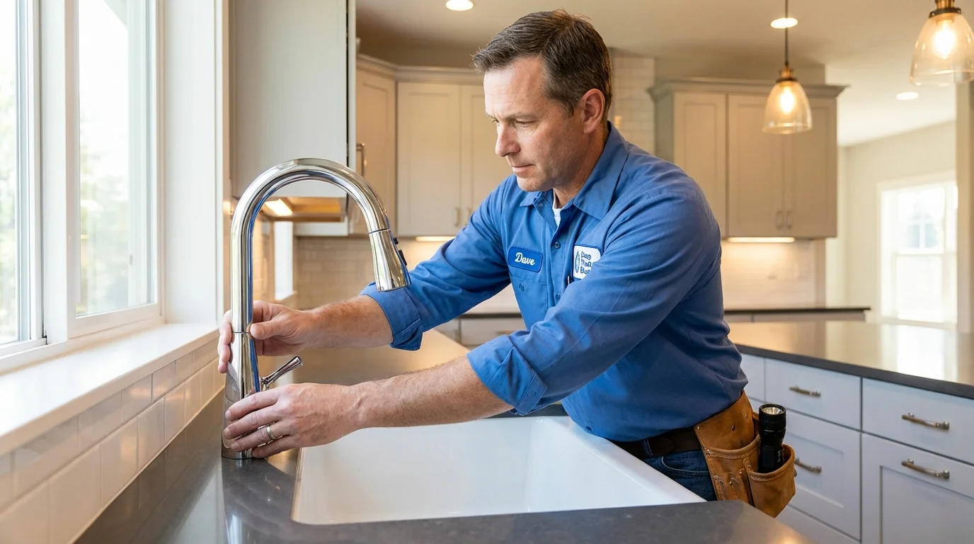 Kitchen faucet installation by Johns Plumbing LLC in Glen Lyon